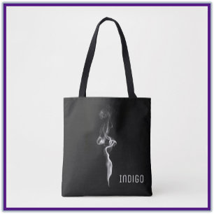 Cool Black and Grey Smoke Tote Bag
