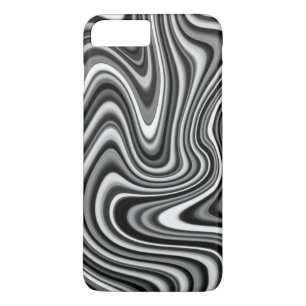COOL Black and White Digital Marble Pattern iPhone 8 Plus/7 Plus Case