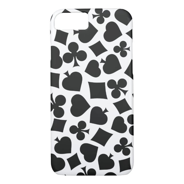 Cool Black and White Gifts Ideas for Pokers Case-Mate iPhone Case (Back)