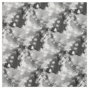 Cool Black And White Grey Abstract Pattern Fabric