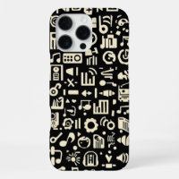 Cool Black and White Pattern for Music Lovers