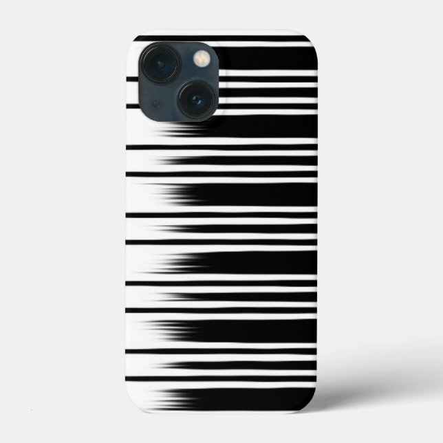 Cool Black and White Striped Pattern Case-Mate iPhone Case (Back)