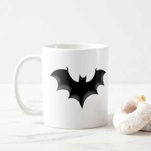 cool black bat coffee mug