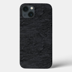 Cool black burnt wood texture iPhone 13 case