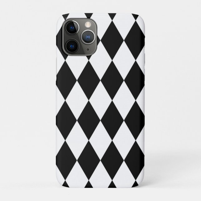 Cool Black Diamonds Pattern Case-Mate iPhone Case (Back)