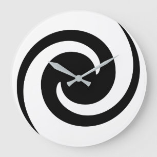 Cool Black  Large Clock