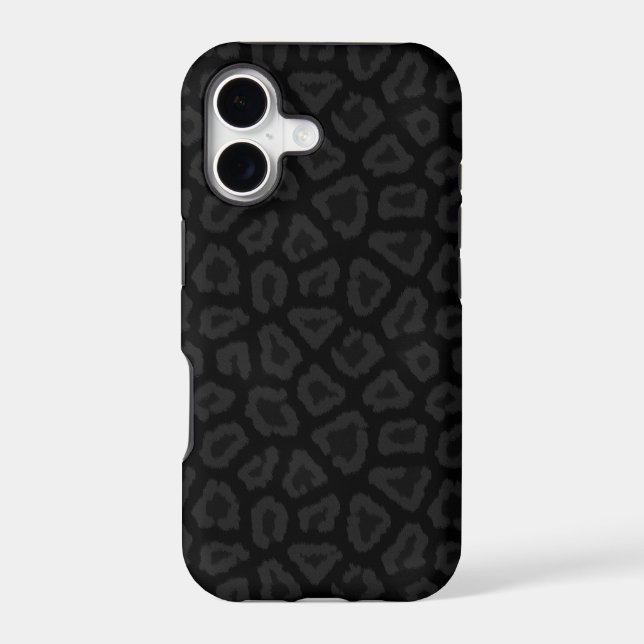 Cool Black Leopard Print iPhone 5 Case (Back)