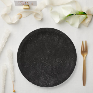Cool Black Outer Space Astronomy Stars Paper Plate