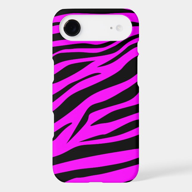 Cool Black/Purple Zebra Print - iPhone 4/4s Case (Back)