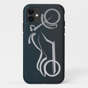 Cool Black Silver Motorcycle Frame iPhone 11 Case