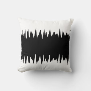 Cool Black Striped Pattern Cushion