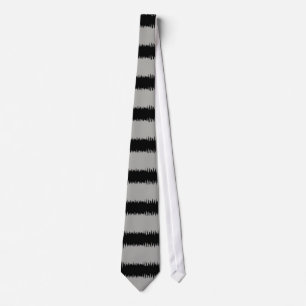 Cool Black Striped Pattern Tie