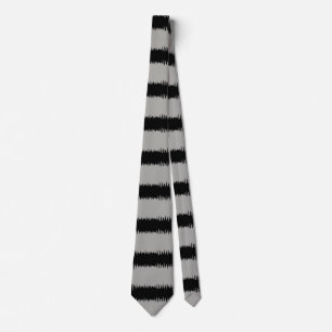 Cool Black Striped Pattern Tie
