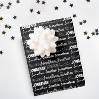 Cool Black White Birthday Personalised