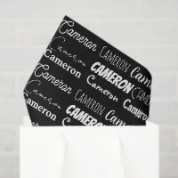 Cool Black White Birthday Personalized Name