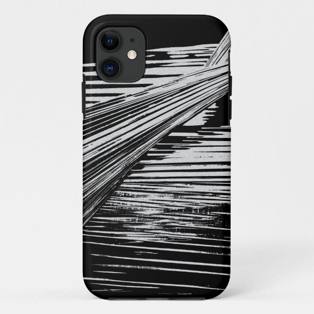 COOL Black & White Stripes Case-Mate iPhone Case (Back)