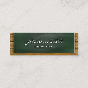 Cool Blackboard Chalkboard - School Teacher Mini Business Card