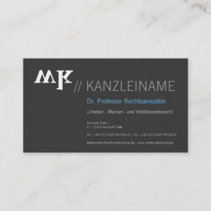 Cool, blau, schwarz Kartenhaus Modern Business Card