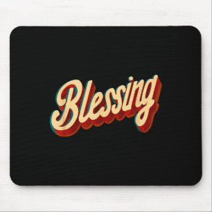 Cool Blessing Emblem For Boys And Girls Mouse Pad
