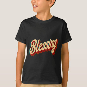 Cool Blessing Emblem For Boys And Girls  T-Shirt