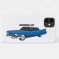 Cool blue 1959 classic car