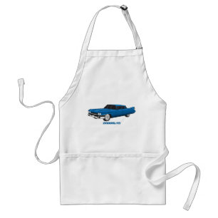 Cool blue 1959 classic car standard apron