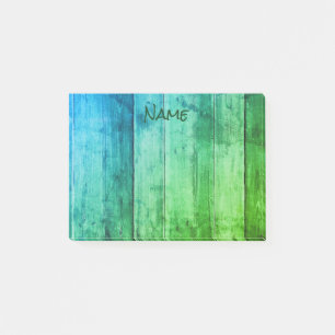 Cool Blue and Green Post-it Notes