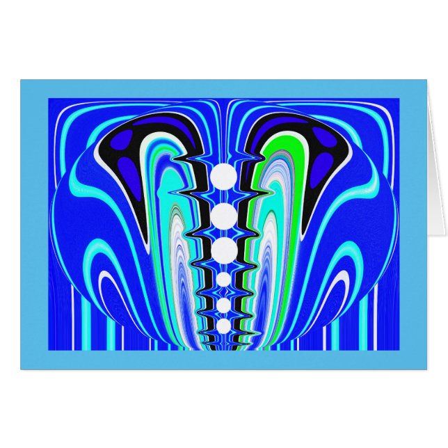 Cool blue art card (Front Horizontal)