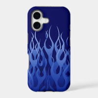 Cool Blue Automotive Racing Flames