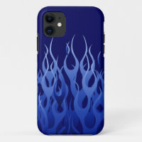 Cool Blue Automotive Racing Flames