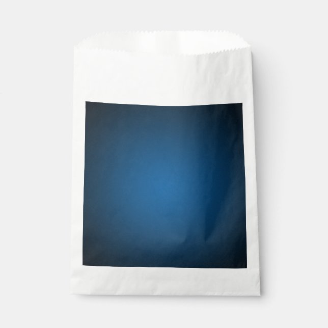 Cool Blue-Black Grainy Vignette Favour Bag (Front)