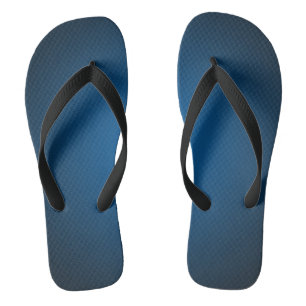 Cool Blue-Black Grainy Vignette Thongs