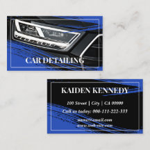 Cool Blue Car Service Detailing Photo Template