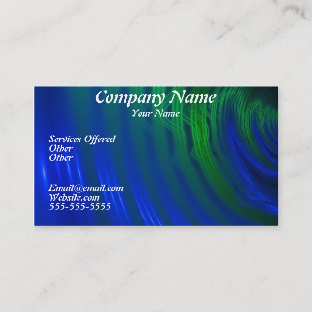 Cool blue card (Front)