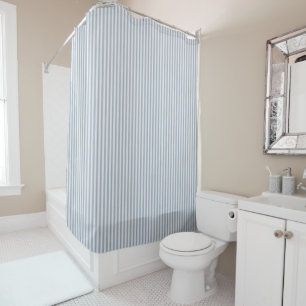 Cool Blue Coastline Shower Curtain