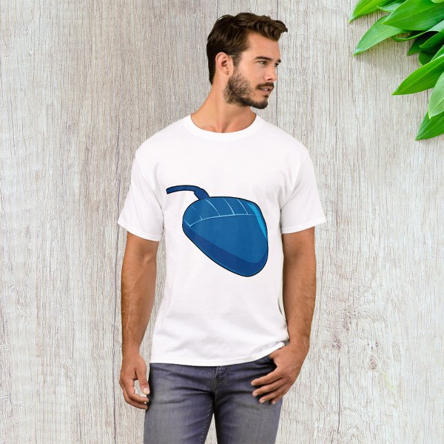 Cool Blue Computer Mouse Tech T-Shirt (Creator Uploaded)