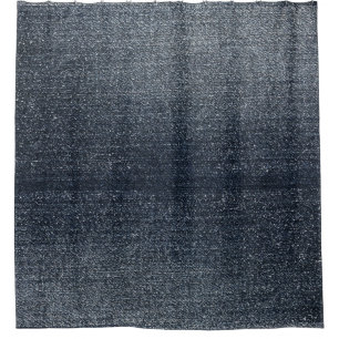 Cool Blue Denim Rustic Look Shower Curtain