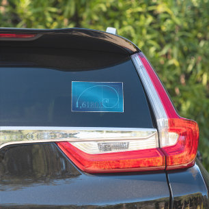 Cool Blue Fibonacci Mathematics Car