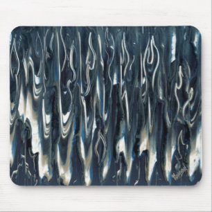 Cool Blue Flame Mouse Pad