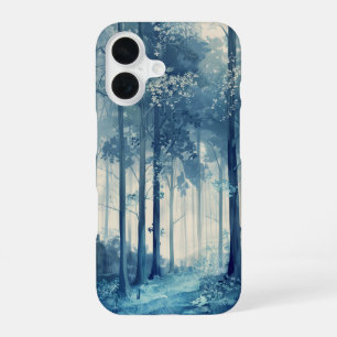Cool Blue Forest iPhone 16 Case