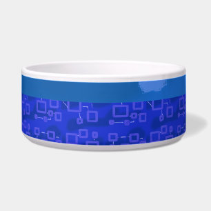 Cool Blue Geometric Stripes