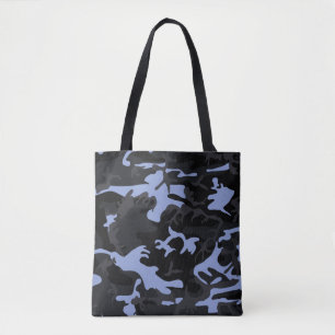 Cool Blue Highlights Camo Tote Bag