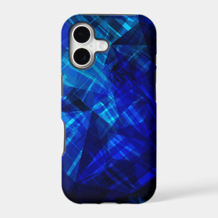 Cool Blue Ice Geometric Pattern