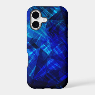 Cool Blue Ice Geometric Pattern