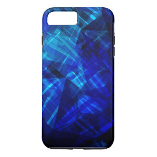 Cool Blue Ice Geometric Pattern iPhone 8 Plus/7 Plus Case