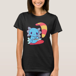 Cool Blue Kiteboarding Axolotl  Kitesurfing Life T-Shirt