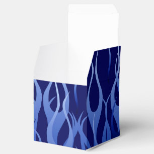 Cool Blue on Blue Racing Flames Favour Box