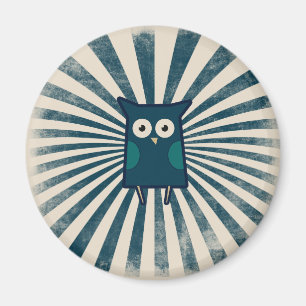Cool Blue Owl Magnet