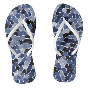COOL Blue Pattern Thongs