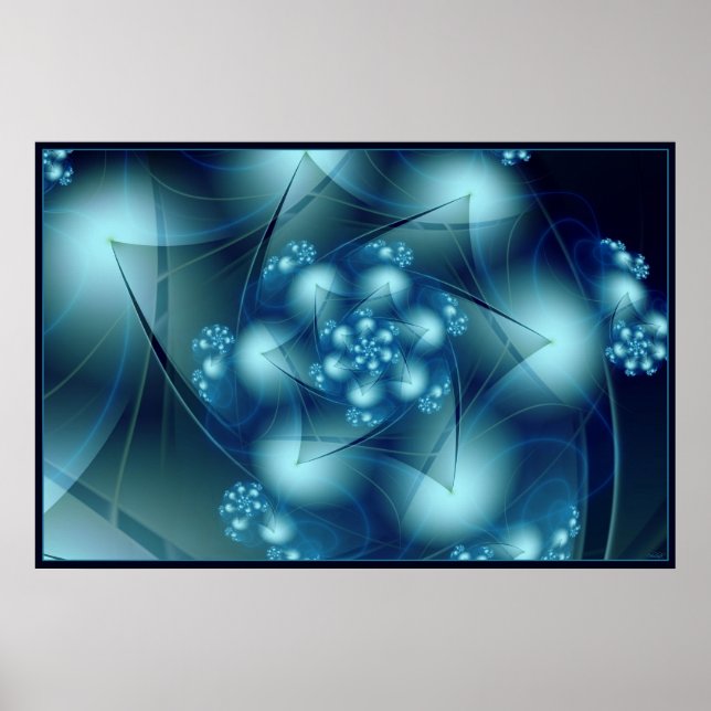 Cool Blue Poster (Front)